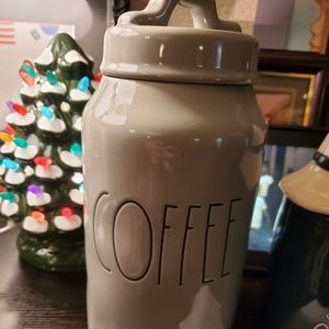 Gray Grey Coffee Canister Rae Dunn